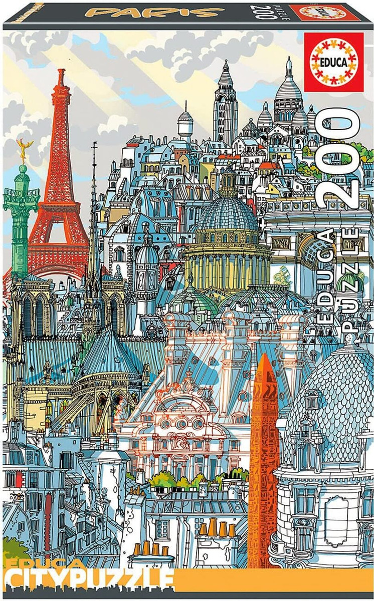 Puzzle Rompecabezas Ciudad City Paris 200 Piezas Educa Trex