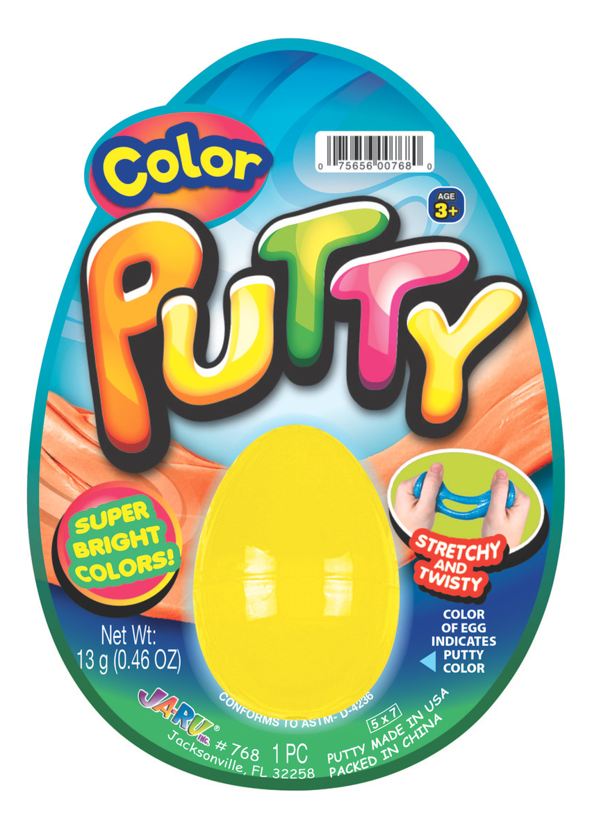 Huevo Slime Putty Color Brillante Formato Ja Ru Infantil Trx