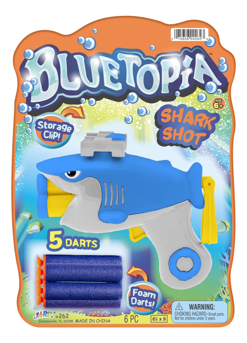 Pistola Lanza Dardos Tiburon + 5 Dardos Ja-ru Bluetopia Trex