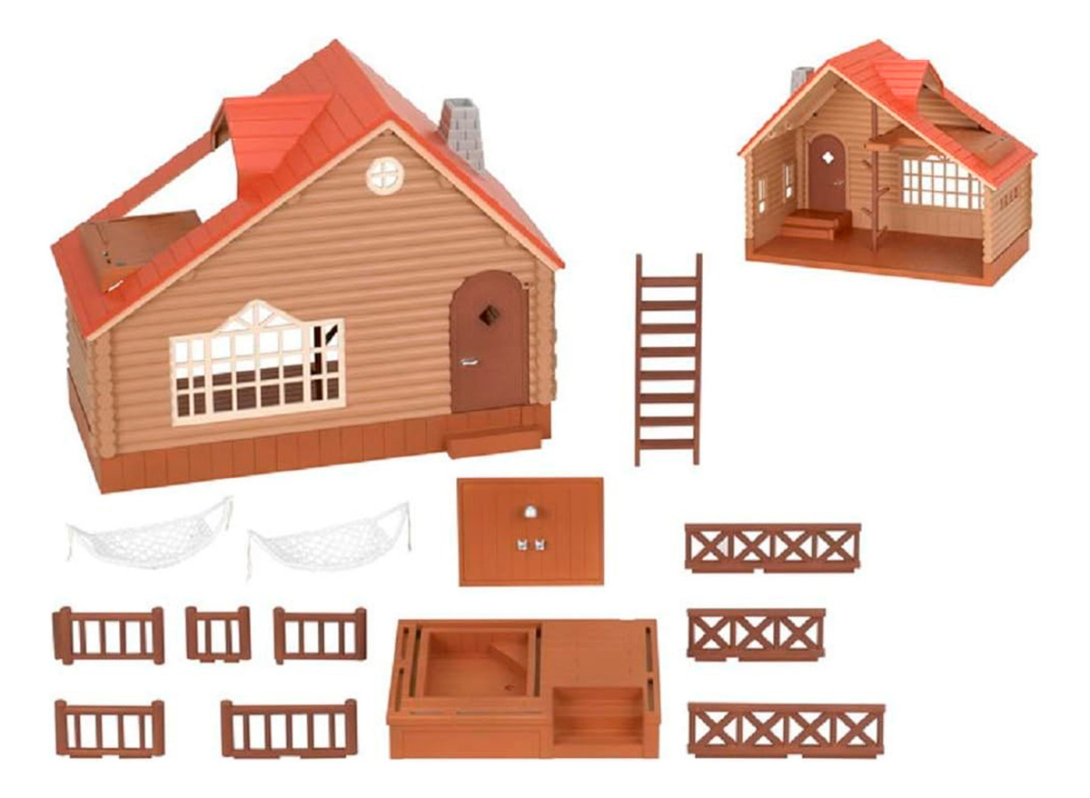 Sylvanian Families Casa Cabaña + Accesorios Juguete Niños Tx