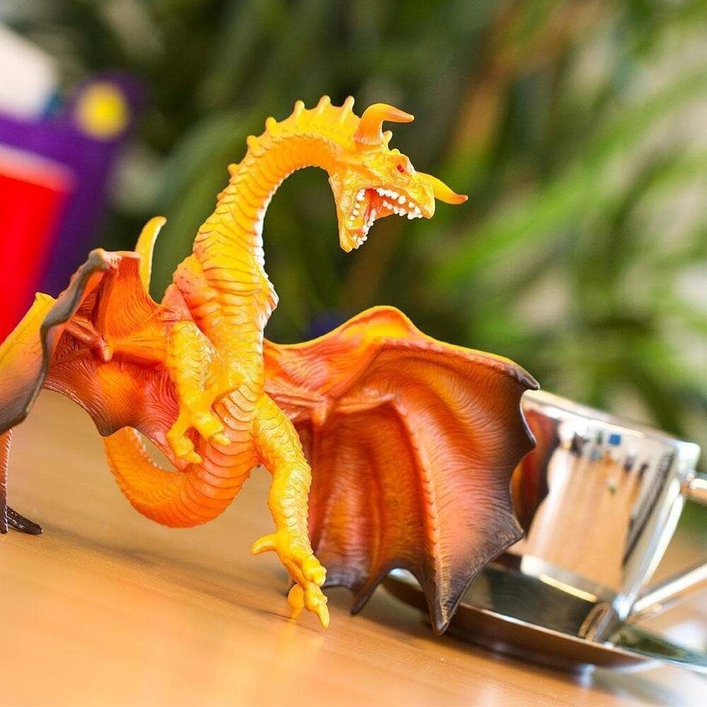 Dragon Lava Realista Muñeco Figura Safari Mitologico Trex