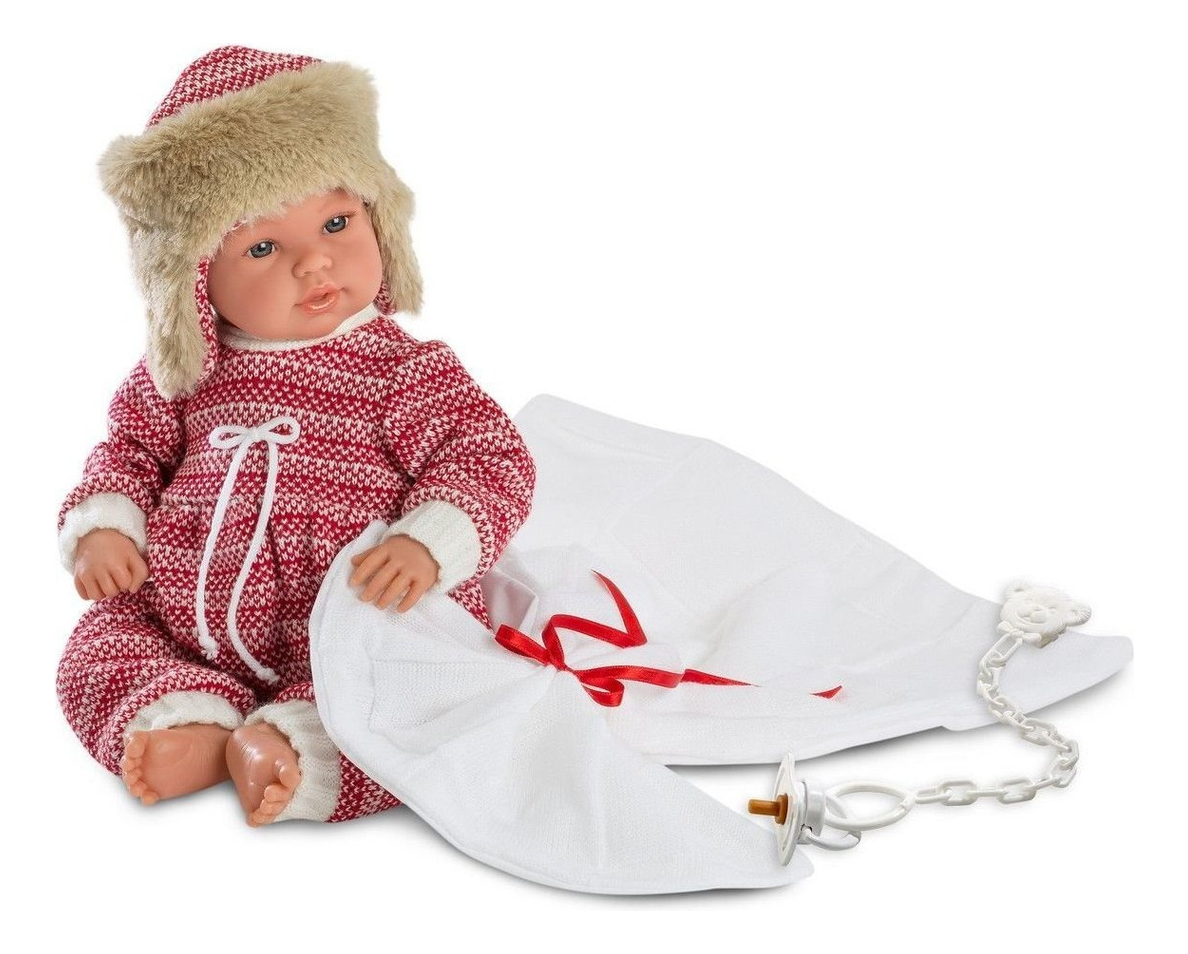 Muñeca Llorens Bebe Recién Nacido Lloron Invierno Niñas Trex