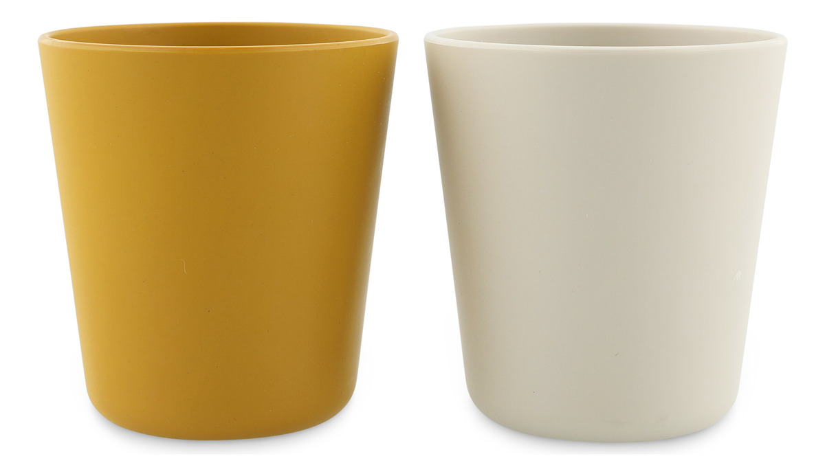 Pack Vasos Infantil X2 Aprendisaje Pla Trixie Colores Trex