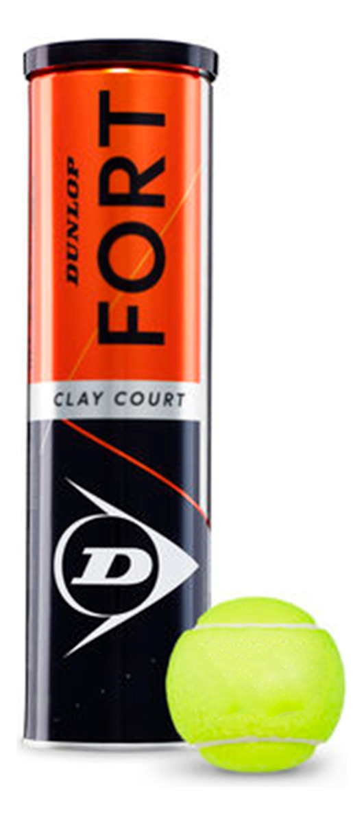 Pelota De Tenis Fort Clay Dunlop Calidad Premium Trex