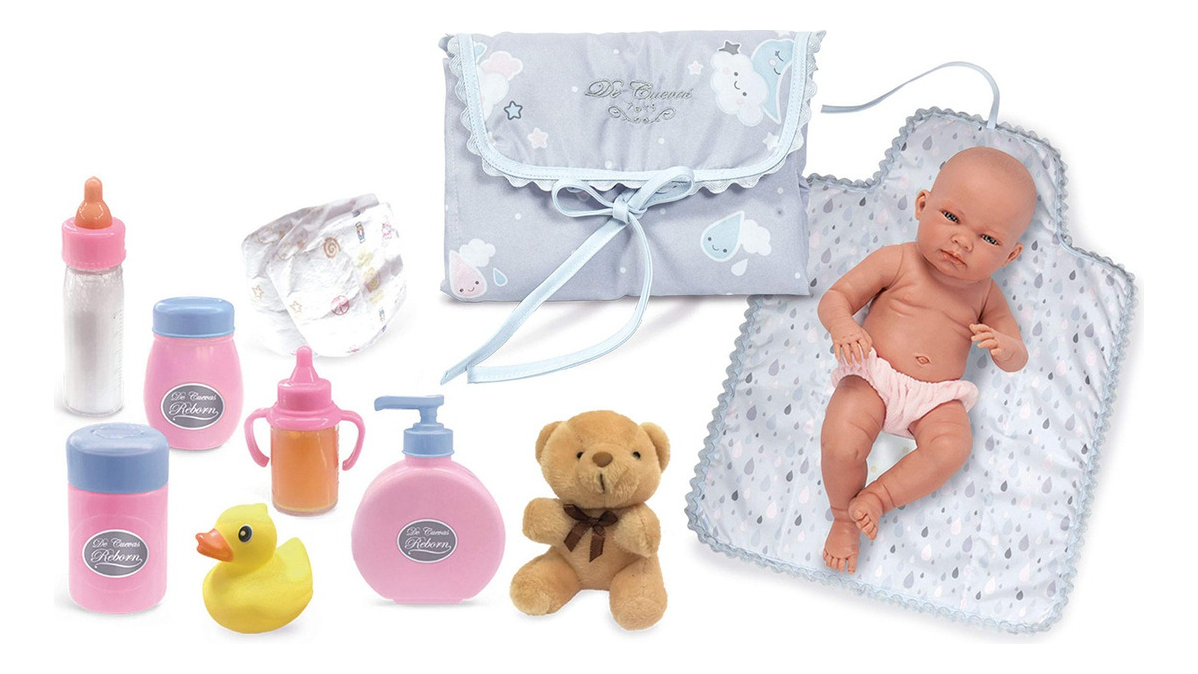 Canasta Reborn Canastilla C/accesorios De Cuevas Infantil Tx