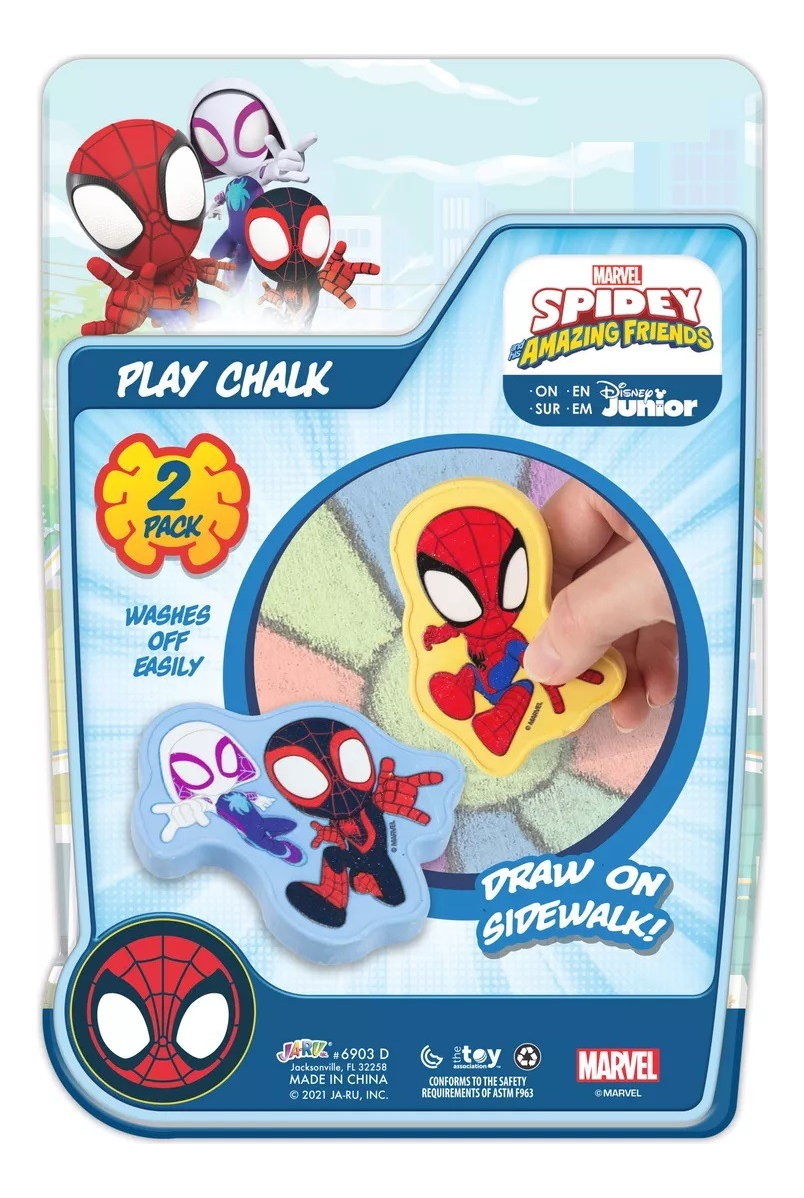 Set X2 Tizas P/ Piso Jaru Personajes De Disney Y Marvel Trex
