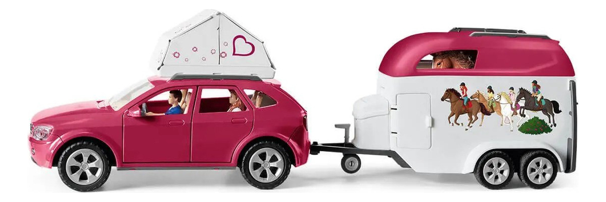 Aventuras Caballo Coche Remolque Schleich Niños Divierte Tx