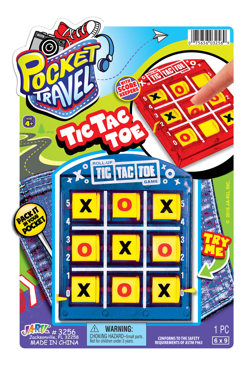 Tic Tac Toe Ja-ru Portable Diversion Infantil Niños Trex