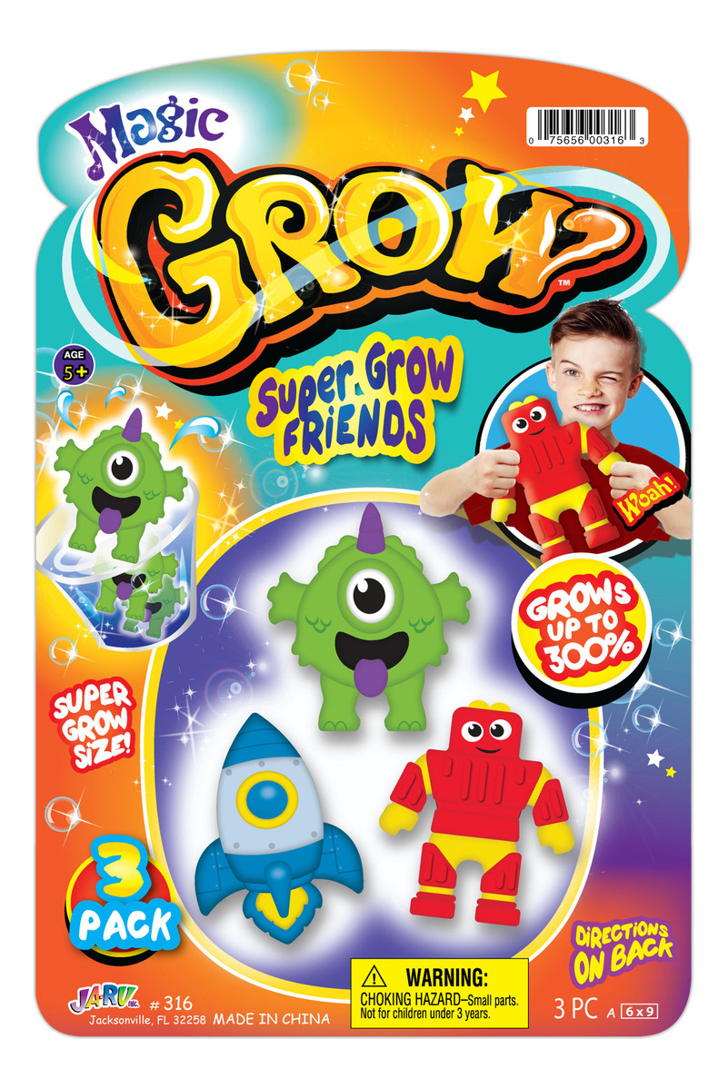 Super Amigos Crece En El Agua Hasta 300% Ja Ru Infantil Trex