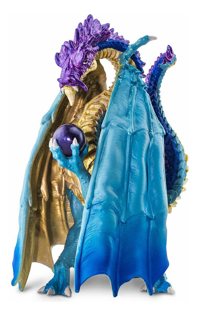 Figura Safari Dragon Mago Hechicero Juguete Mitologico Trex
