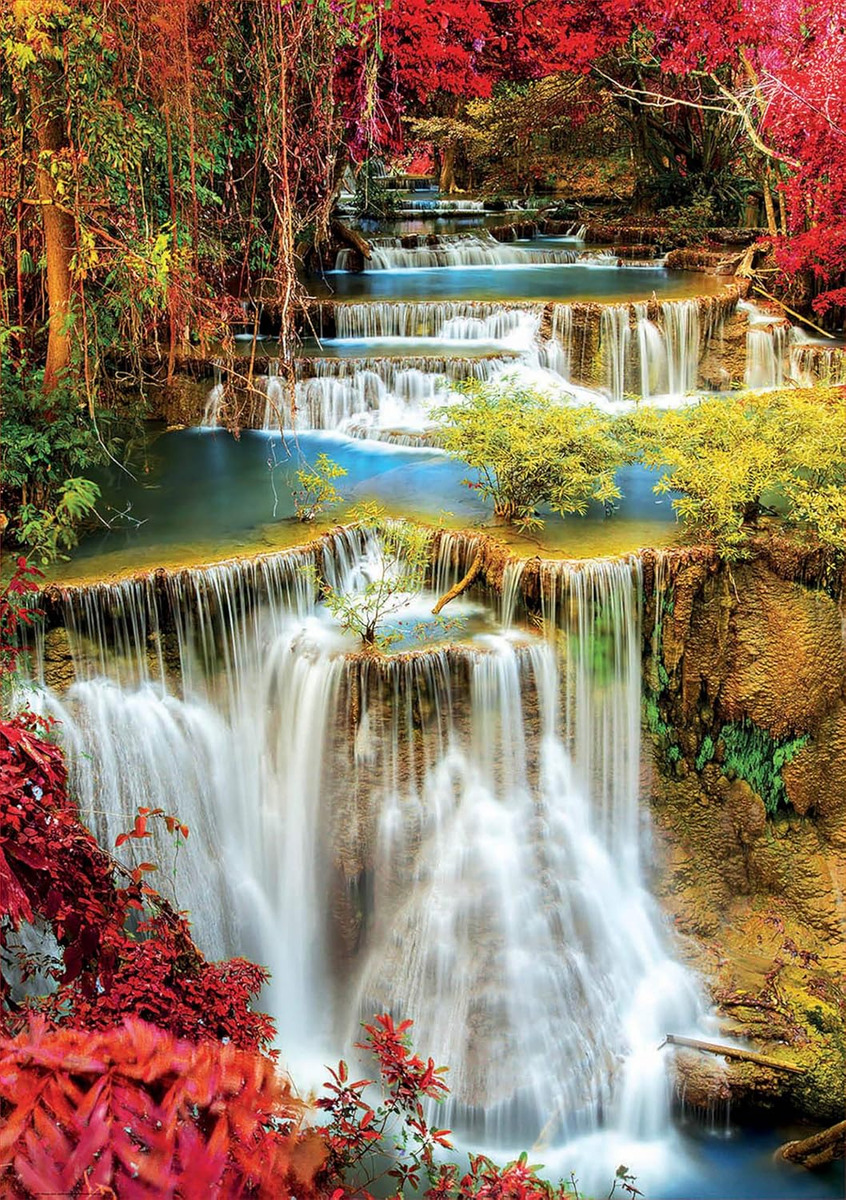 Puzzle Rompecabezas Cascada Bosque Profundo 1000 Pcs Educa