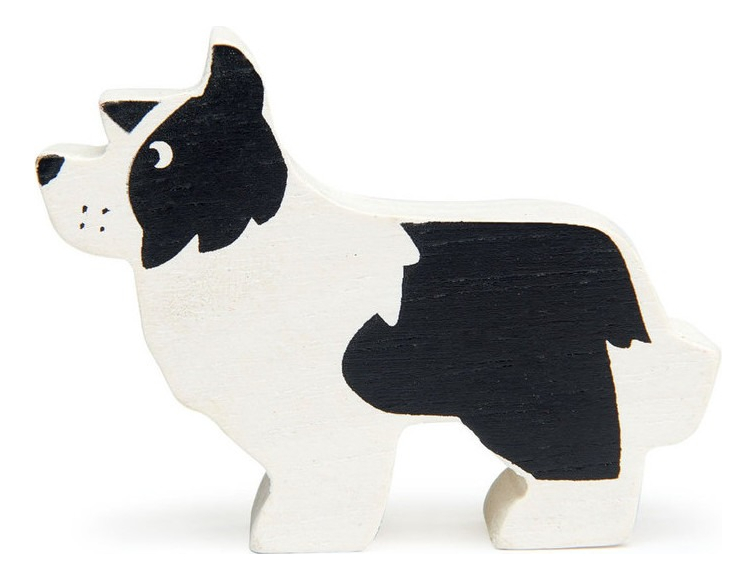 Figura Pastor Inglés Perro Tender Leaf Toys Animal Madera ®