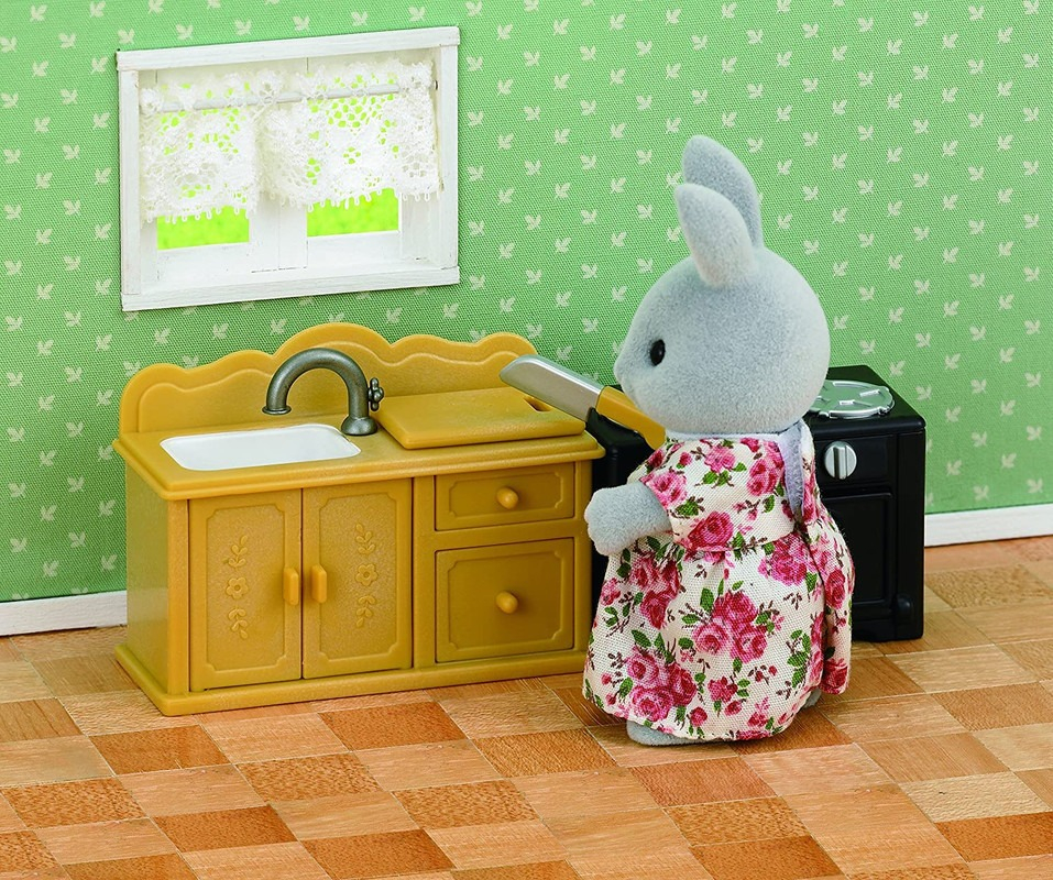 Sylvanian Families Set De Cocina Con Accesorios Juguete Tx