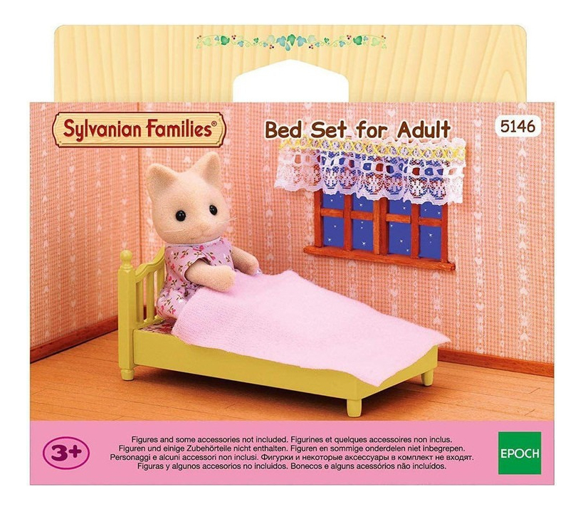 Sylvanian Families Set De Cama Adulto Mueble Juguete Niños