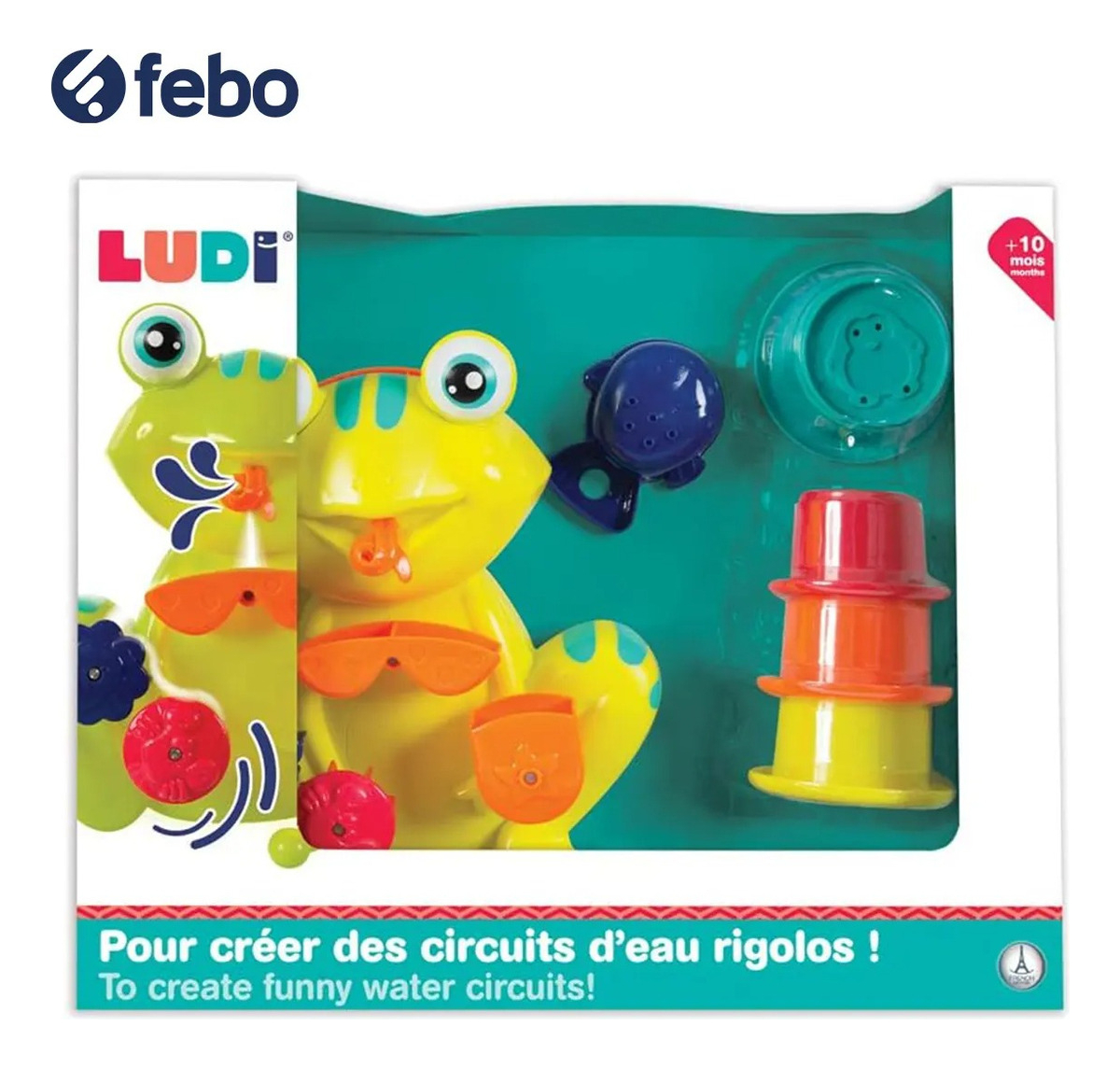 Juego Rana Para Baño Ludi Coffret Grenouille +10meses Trex