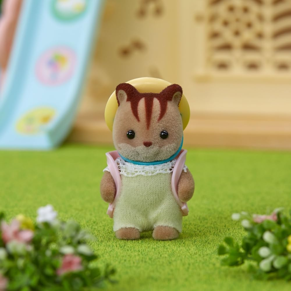 Figura Bebe Ardilla + Acc Sylvanian Families Ternurines Tx