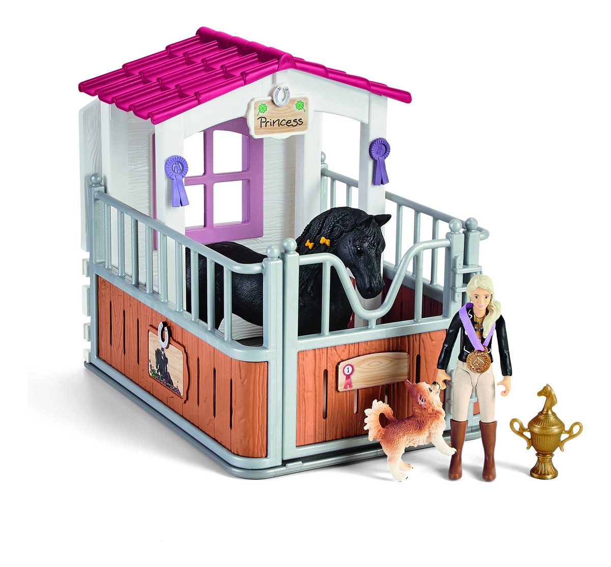 Set Figuras Box Para Caballos Tori & Princess Schleich Trex