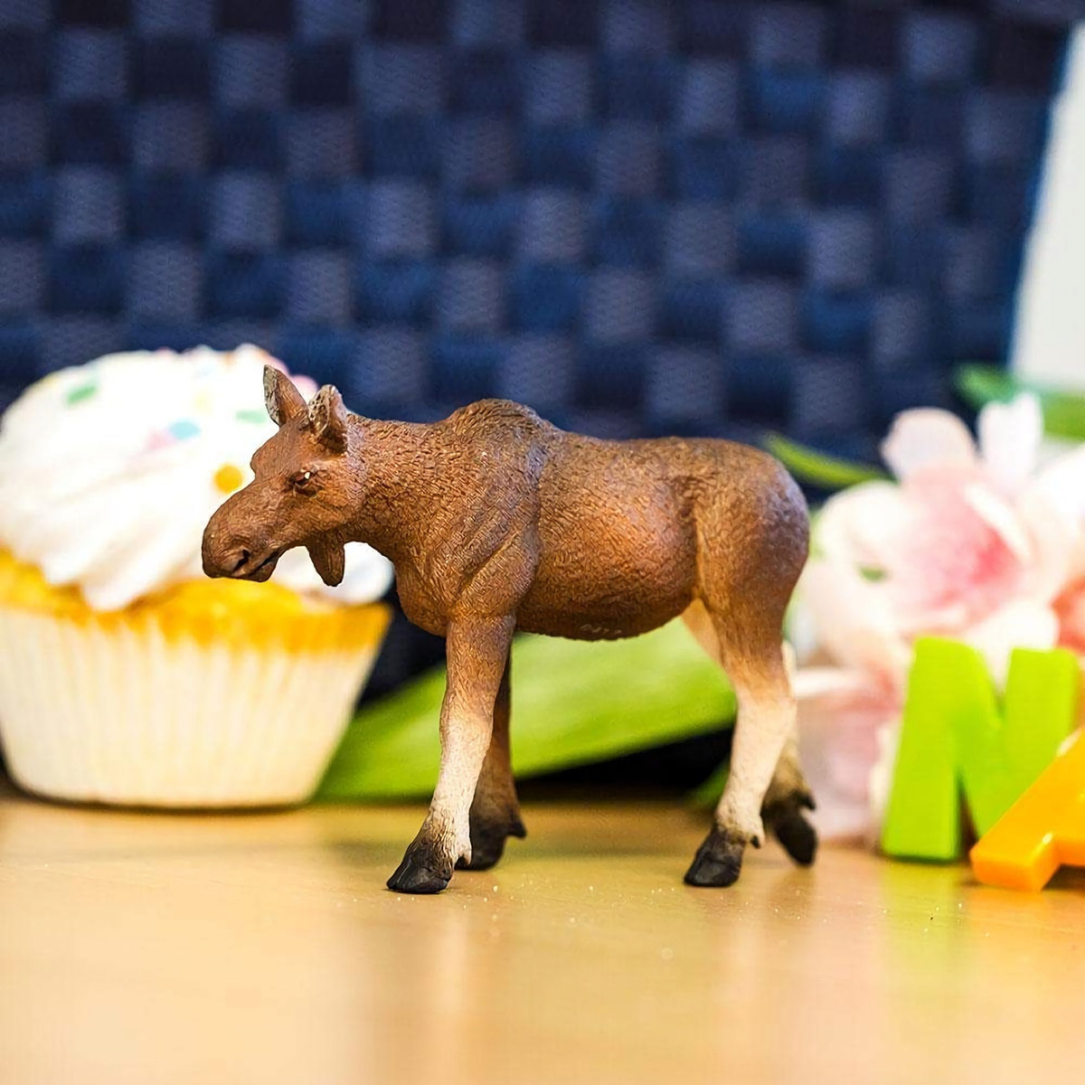 Vaca Moose Replica Muñeco Figura Safari Alce Hembra Juguete