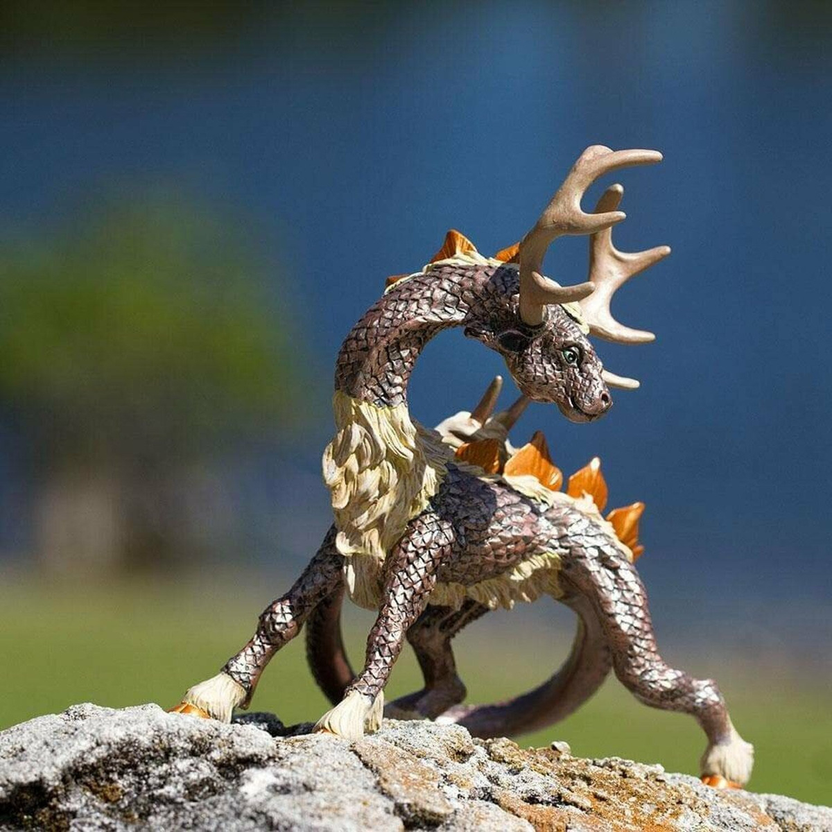 Ciervo Dragon Safari Colección Figura Realista Niño Trex