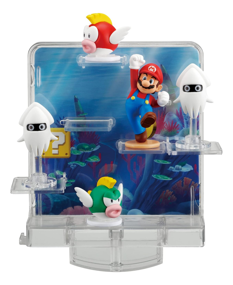 Figura Super Mario Equilibrio En El Agua + Personajes 7392