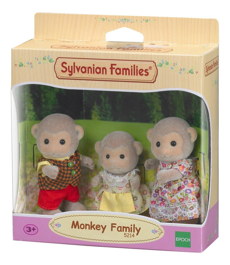 Sylvanian Families Familia Monos Figuras Juguete Niños Trex