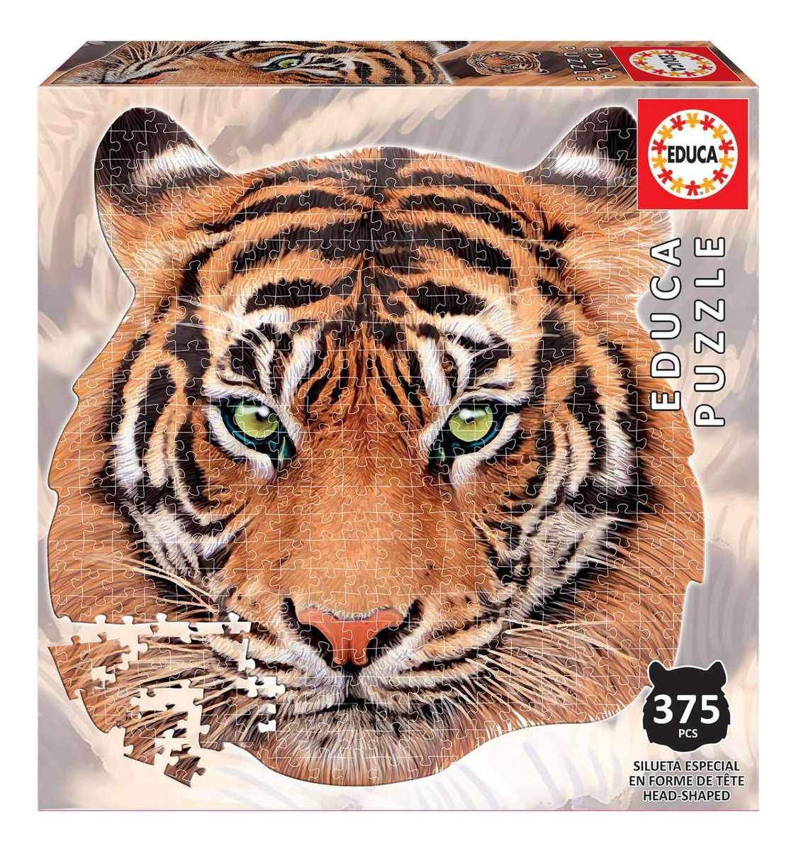 Juego De Mesa Puzzle Educa Tigre De Bengala 375pcs Infantil