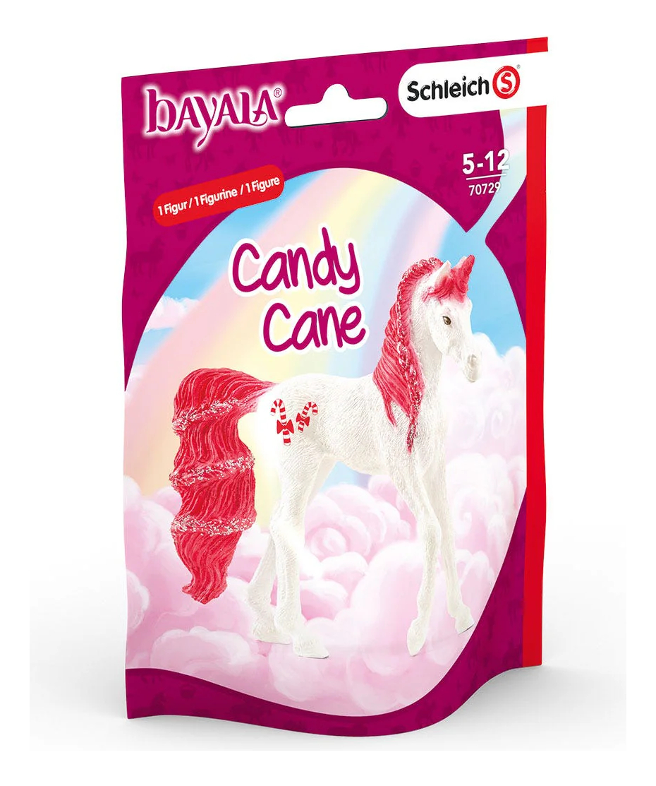 Figura Unicornio Candy Cane Bayala Schleich Caballo Trex