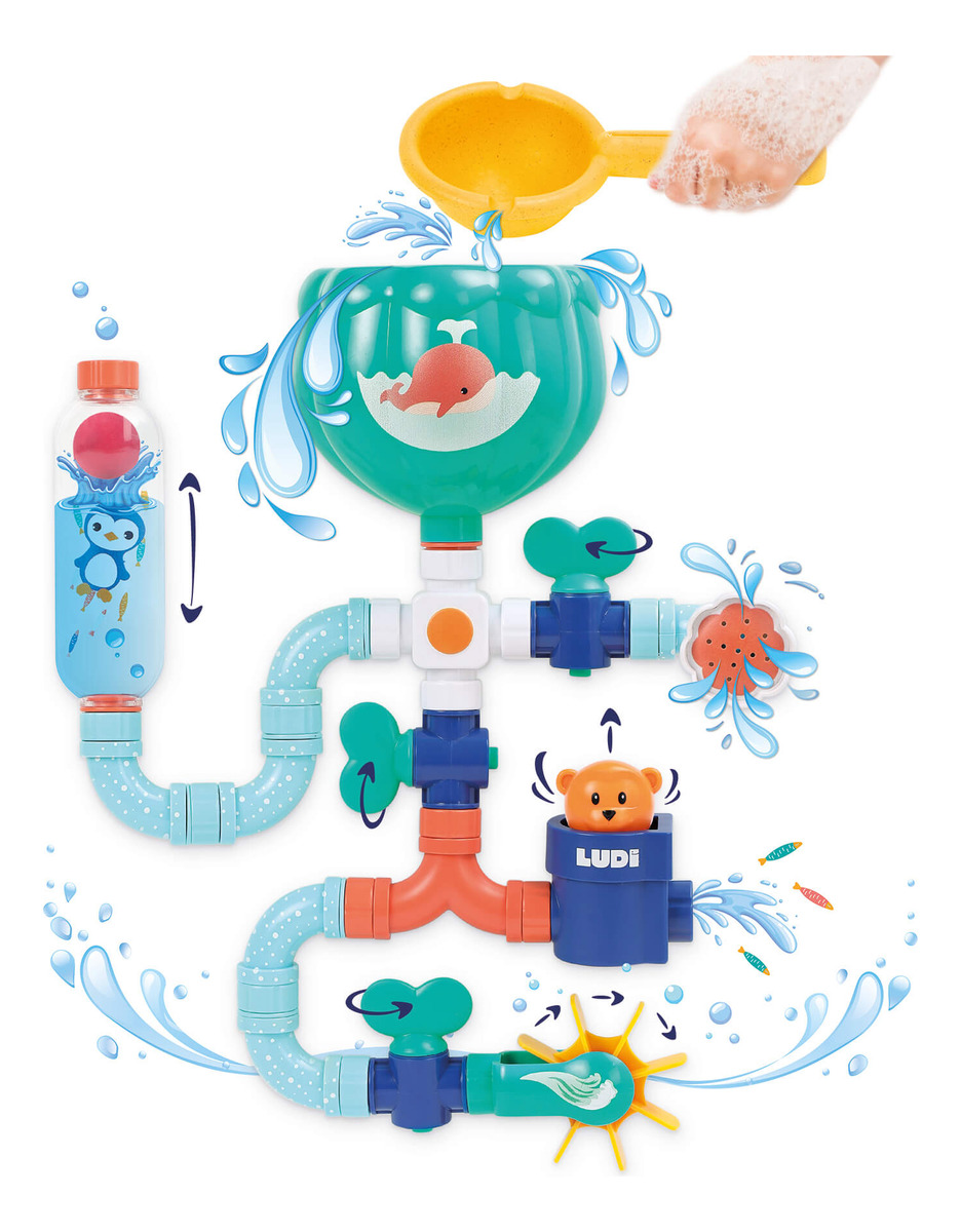 Jueguete Bebe Baño Ducha Circuito Agua Ludi Didactico Trex