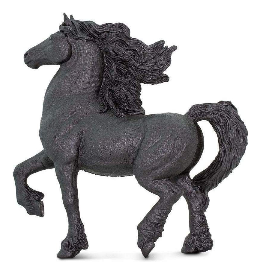 Yegua Caballo Frisón Frisona Figura Safari Juguete Muñeco Tx