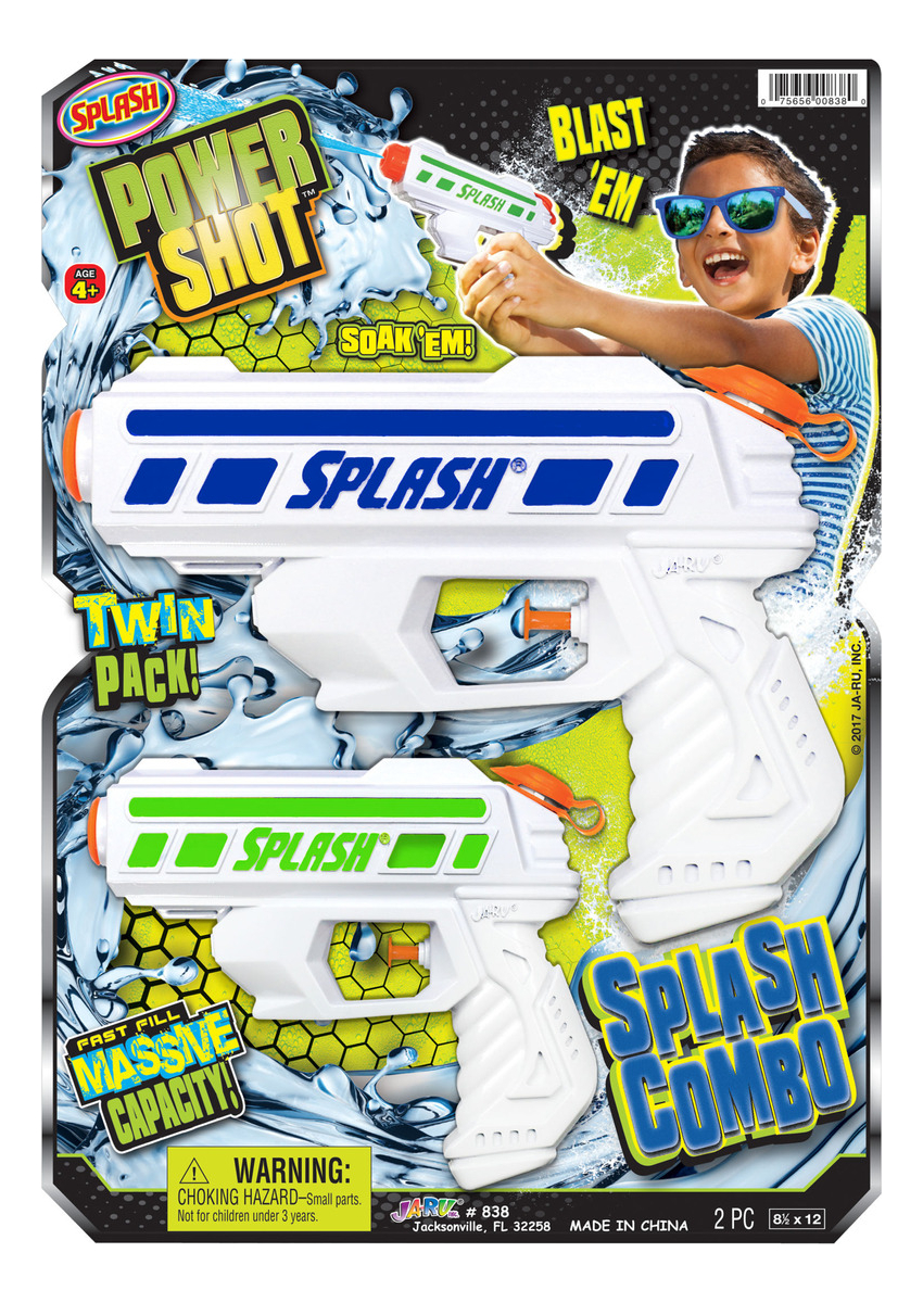 Pistola Agua Aarma Splash Ja Ru Recargable X2 Infantil Trex