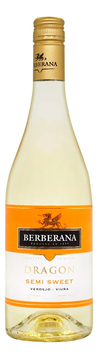 Vino Dragon Blanco Semi Sweet Berberana Botella 750 Ml Trex