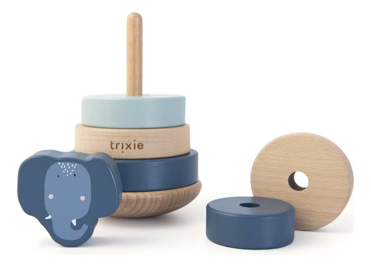 Torre Apilable Madera Elefante Trixie Motricidad Fina Trex