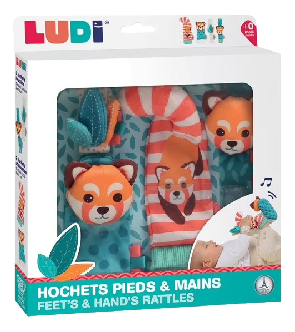 Sonajero Pies Y Manos Ludi Experiencia Sensorial Para Bebe