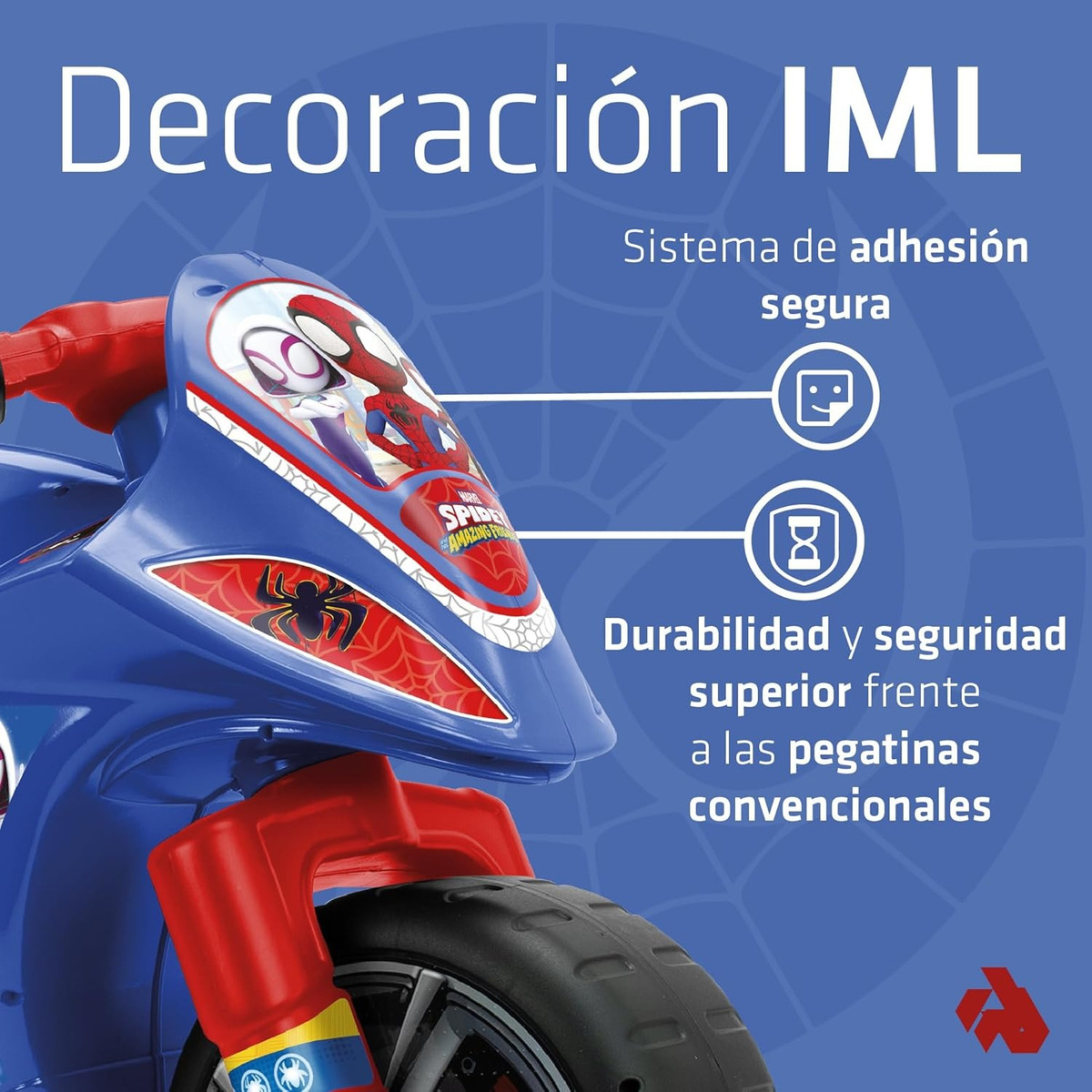 Moto Buggy Deportiva Corre Pasillos Spiderman Injusa Trex