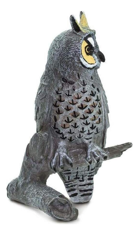 Buho De Orejas Largas Lechuza Figura Safari Realista Trex