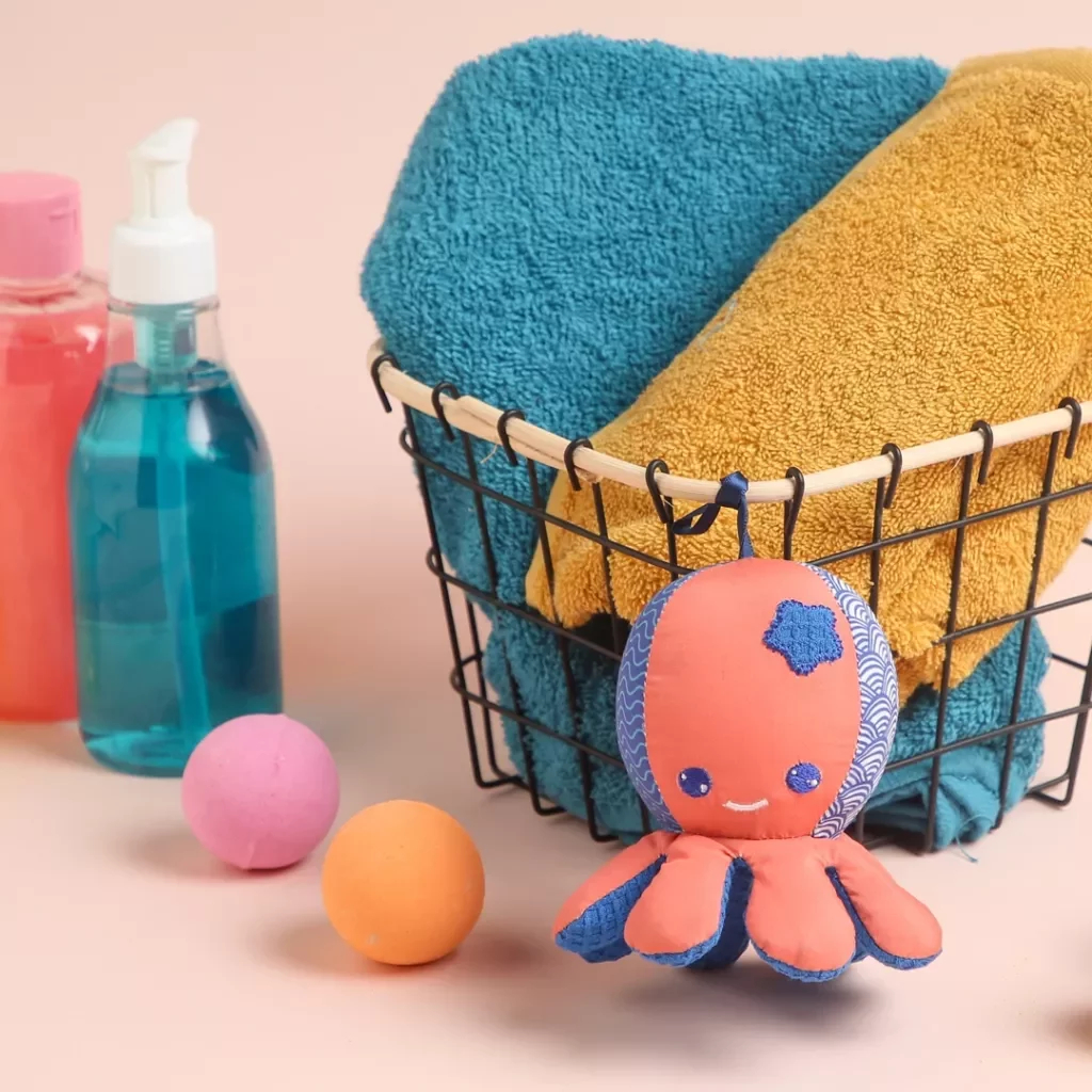 Esponja De Baño Pulpo Suave Bebe Tiktok Ludi Sensorial Tx