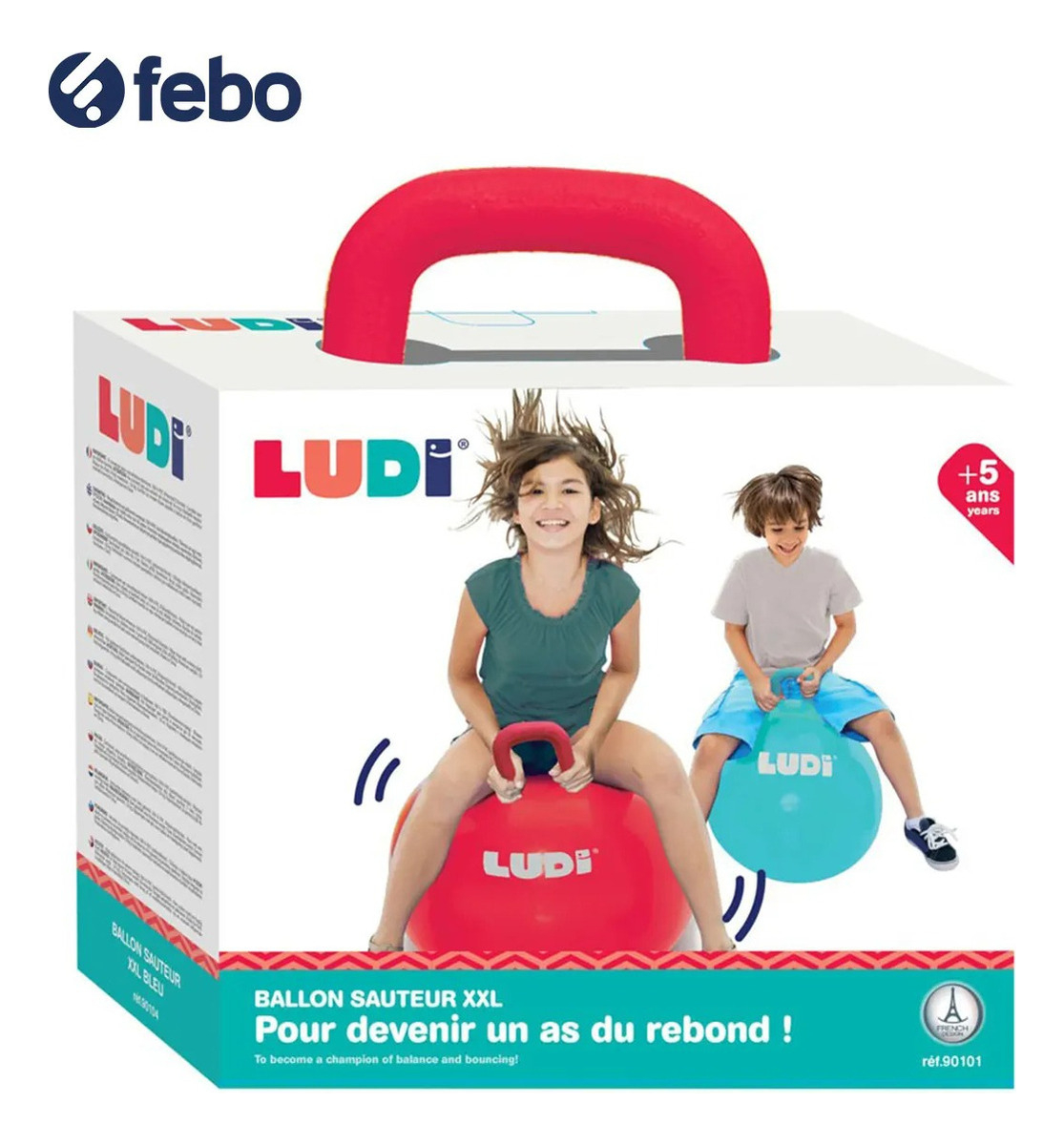 Saltarina Roja Ludi Ballon Sauteur Xxl Rouge 55cm Juguete