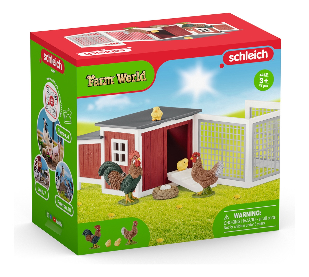 Set Granja Gallinero Pollitos Coleccionables Schleich Trex
