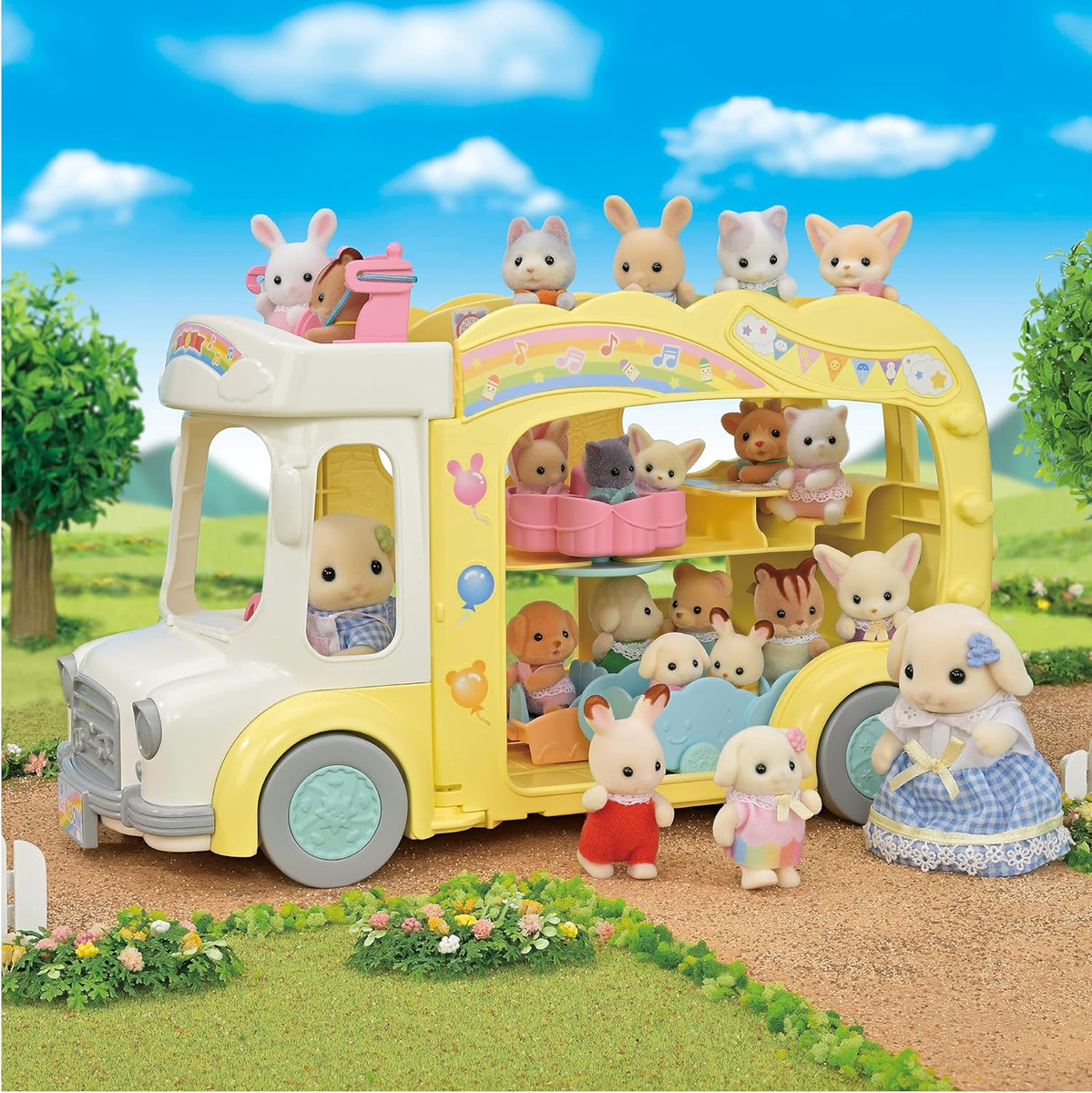 Autobús Guardería Escolar Sylvanian Families Ternuritos Trex