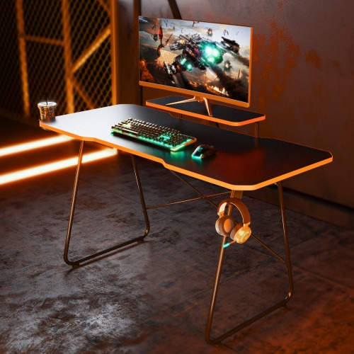 Escritorio Gamer Elevador Monitor Gmd10-1d Color Negro Tx