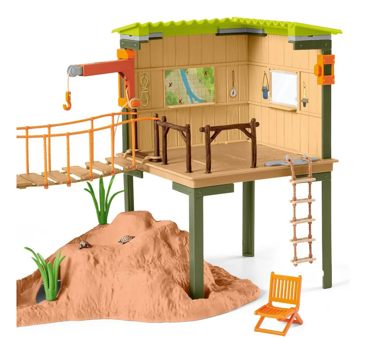 Estación Aventuras Wild Life Ranger Schleich Juguete Niño Tx