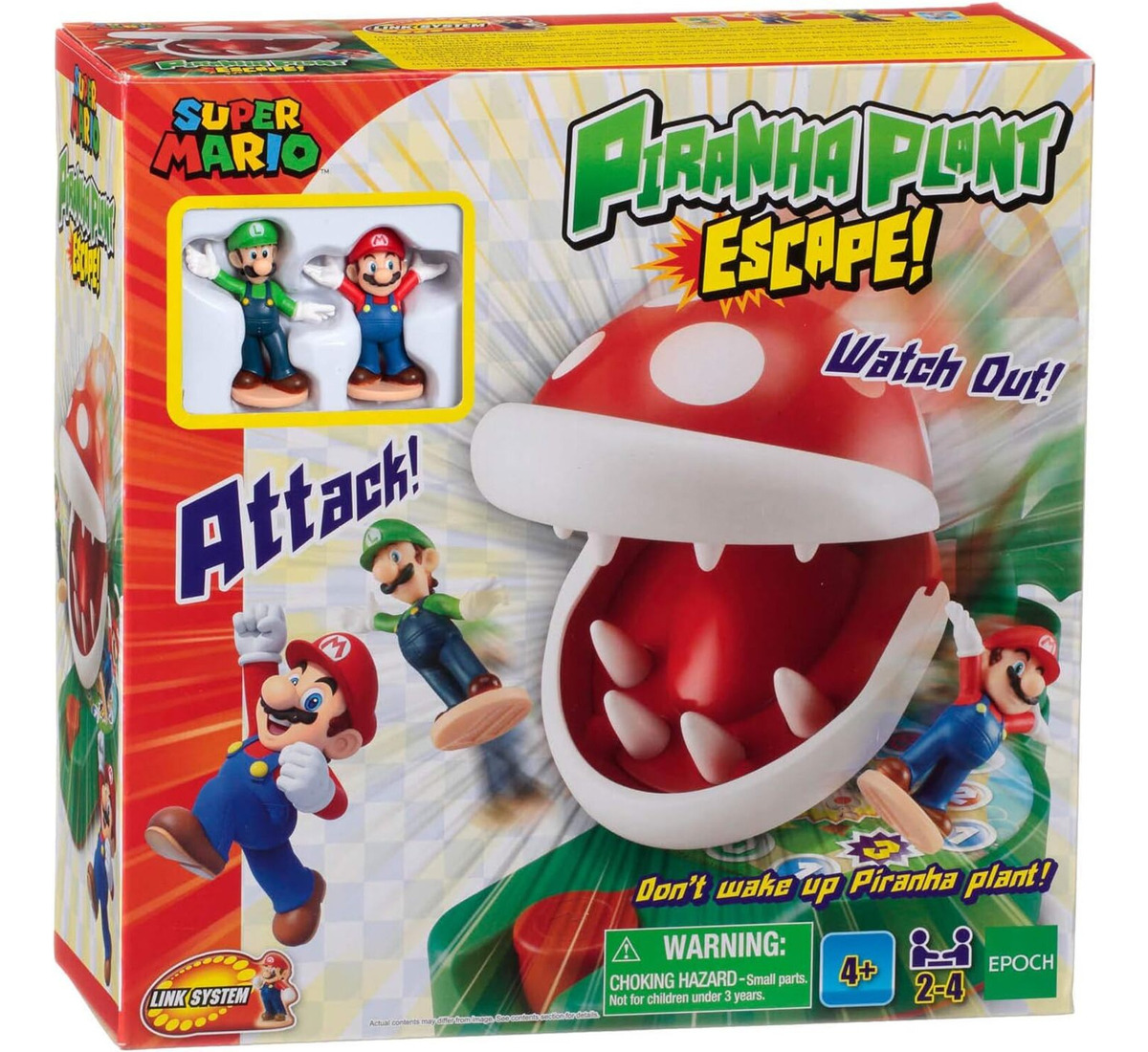 Juego De Mesa Super Mario Planta Piraña Juguete Didactico