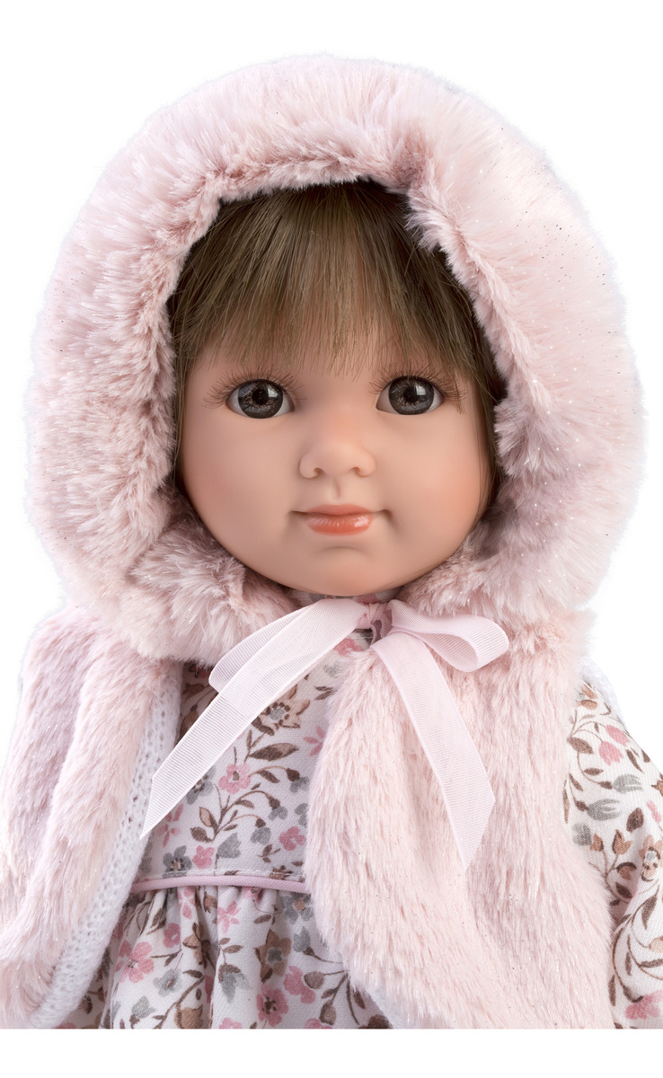Muñeca Realista Sara 35 Cm Vestido Sombrero Llorens Trex
