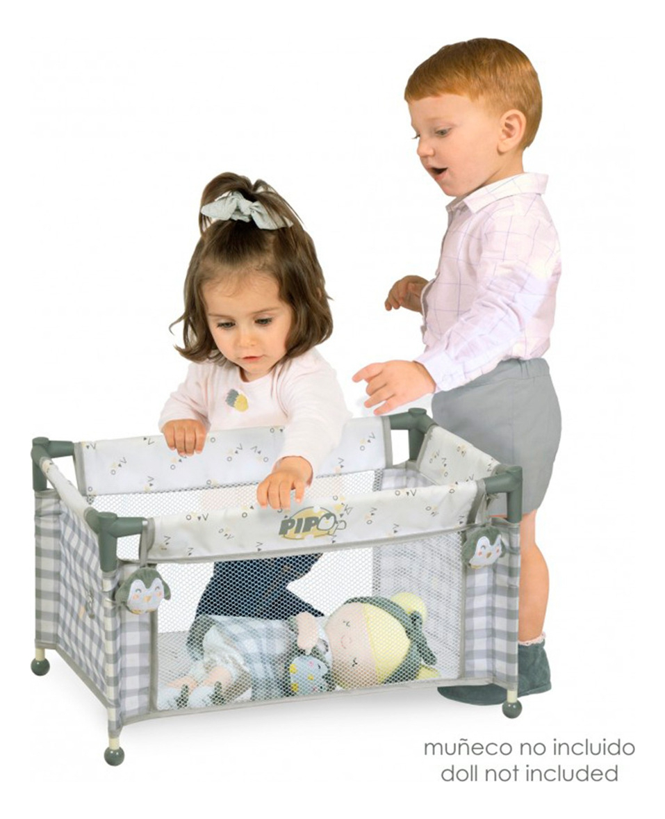 Cuna Para Muñecas De Cuevas Pipo Con Bolso Juguete Niños Tx