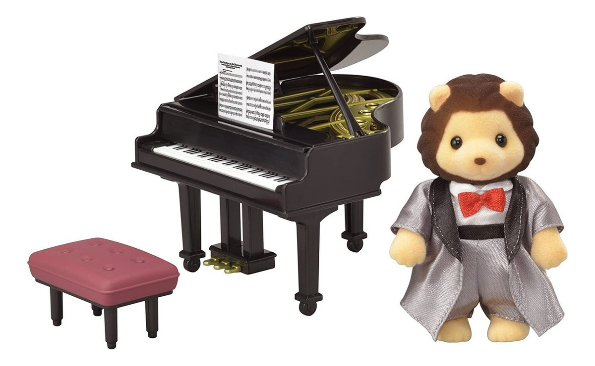 Sylvanian Families Set Cocierto De Piano + León Pianista Tx