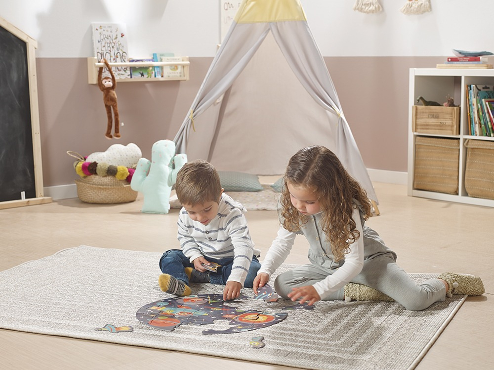 Set Puzzle Viaje Espacial Rompecabezas Niños Educa Animales