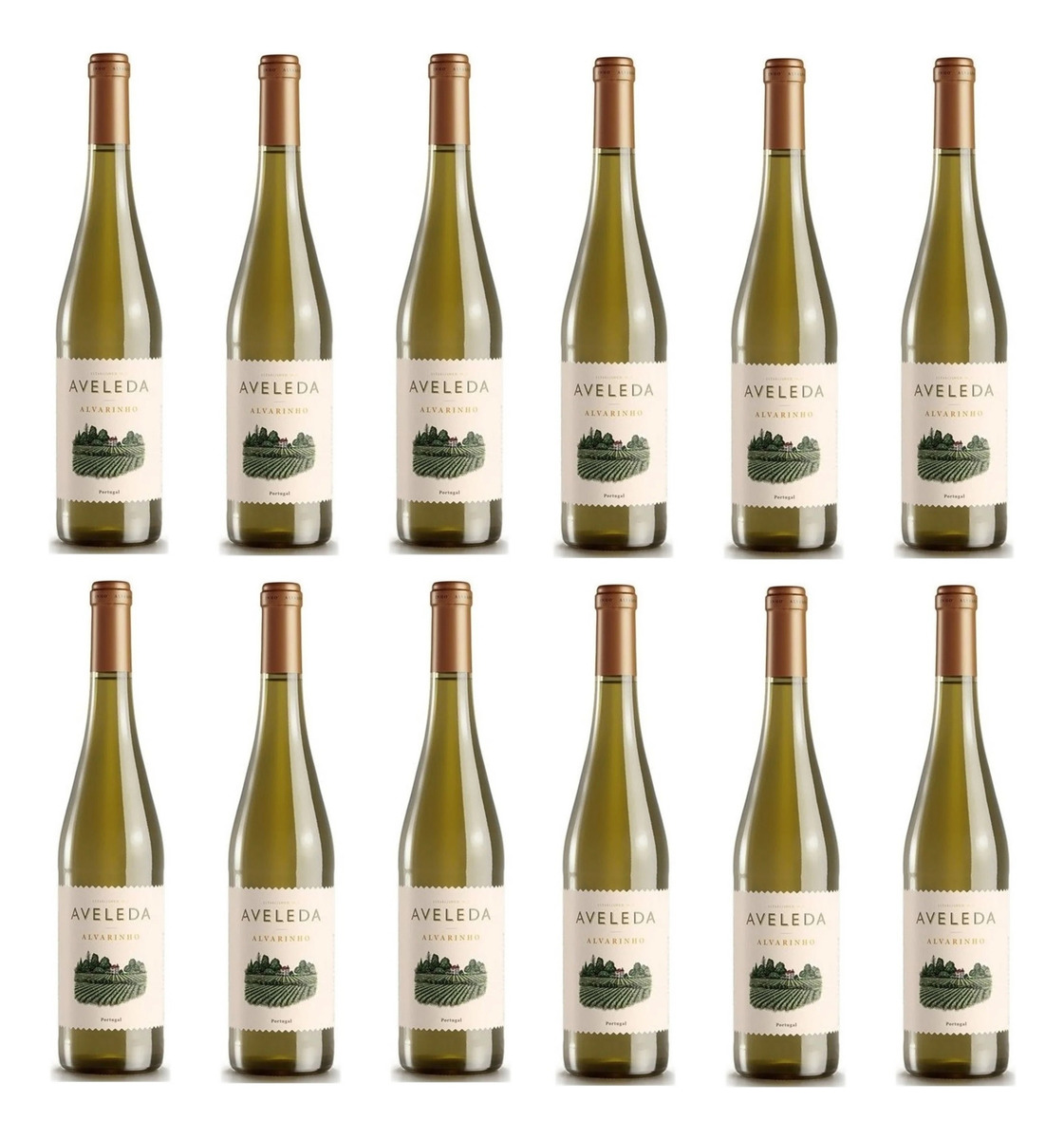 Combo X12 Vino Aveleda Alvarinho Loureiro 750 Ml Premium