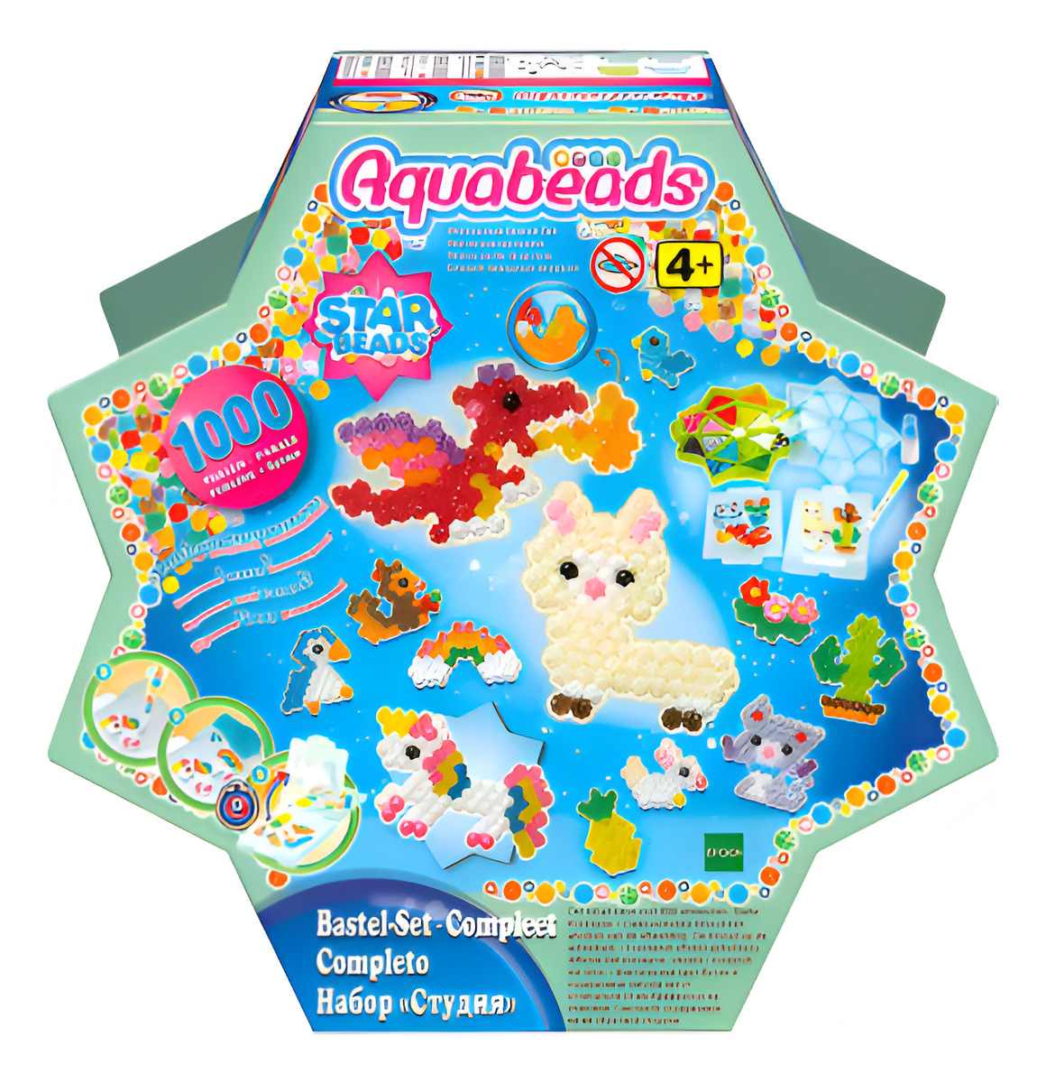 Juego Aquabeads Pack 1000 Cuentas De Estrella + Accesorios