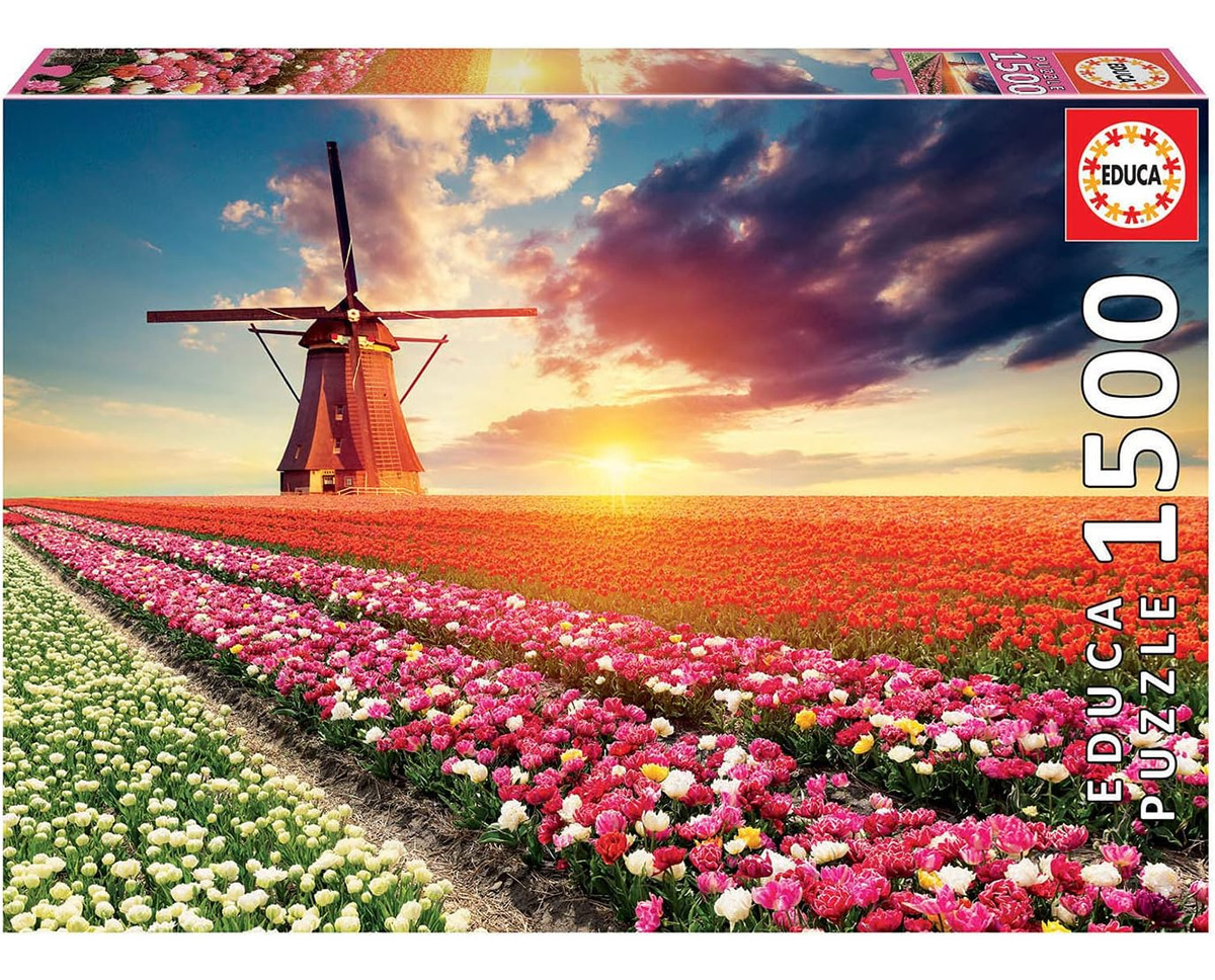 Puzzle Rompecabeza 1500 Piezas Paisaje De Tulipanes 18465 Tx