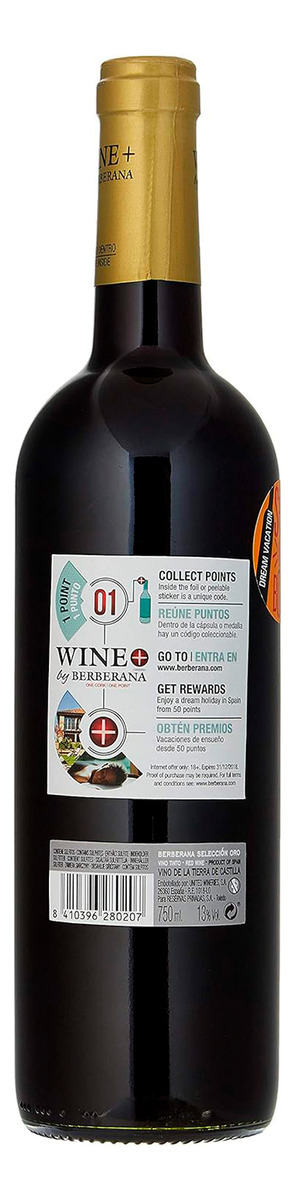 Vino Selección Oro Tinto Berberana Botella 750 Ml Calidad Tx